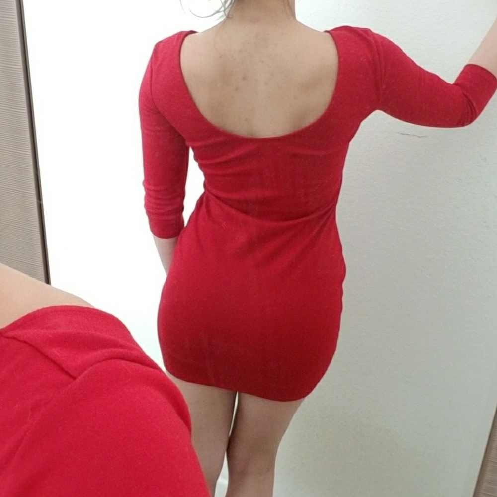 Red Party Dress - Picture 3 of 4